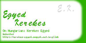 egyed kerekes business card